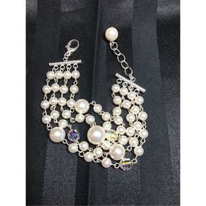 4 strand faux pearl bracelet